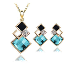 Geometry square jewelry set of wedding jewelry sets