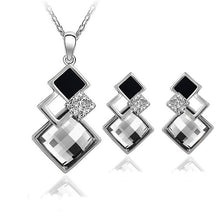 Geometry square jewelry set of wedding jewelry sets