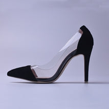 M Transparent High Heel Shoes Red Vintage Style Women Shoes High Heels