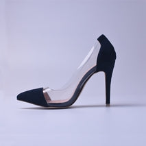 M Transparent High Heel Shoes Red Vintage Style Women Shoes High Heels