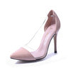 M Transparent High Heel Shoes Red Vintage Style Women Shoes High Heels