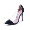 M Transparent High Heel Shoes Red Vintage Style Women Shoes High Heels