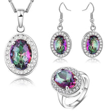 BRZHA Brand Luxury Cubic Zirconia Engagement / Wedding Jewelry Set Silver Plated CZ Women's Jewelry Set Wholesale