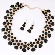 Jewelry Set Metal Choker Necklace With Earring