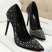 Sexy Women Silver Rhinestone Wedding Shoes Platform Pumps