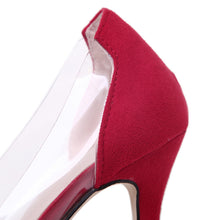 M Transparent High Heel Shoes Red Vintage Style Women Shoes High Heels