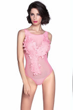 Sexy Rompers Floral Embroidered Sheer Mesh