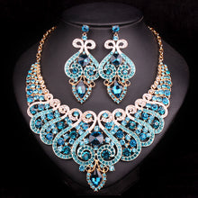 welry Sets Wedding Necklace Earring set For Brides bridesmaid Party Accessories Crystal Decoration women