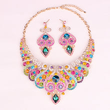 welry Sets Wedding Necklace Earring set For Brides bridesmaid Party Accessories Crystal Decoration women