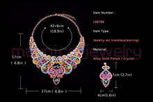 welry Sets Wedding Necklace Earring set For Brides bridesmaid Party Accessories Crystal Decoration women