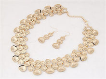 Jewelry Set Metal Choker Necklace With Earring