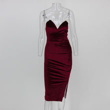 Sexy Off The Shoulder Strapless Bodycon Midi Dress Casual Velvet Dress