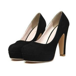 Pumps autumn thick heel shoes