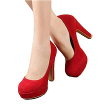 Pumps autumn thick heel shoes