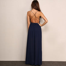 Maxi Dress Women Sexy Backless Evening Party Dresses