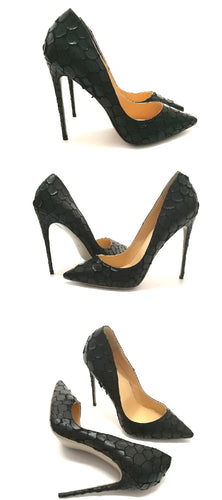 sexy womens black high heel shoes pointed toe pink red party 12cm stiletto heels