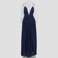 Maxi Dress Women Sexy Backless Evening Party Dresses