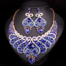 welry Sets Wedding Necklace Earring set For Brides bridesmaid Party Accessories Crystal Decoration women
