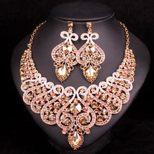 welry Sets Wedding Necklace Earring set For Brides bridesmaid Party Accessories Crystal Decoration women