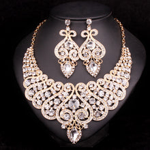 welry Sets Wedding Necklace Earring set For Brides bridesmaid Party Accessories Crystal Decoration women