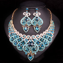 welry Sets Wedding Necklace Earring set For Brides bridesmaid Party Accessories Crystal Decoration women