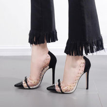 Transparencies High Heels Brand Shoes Pointed Toe Women Pumps