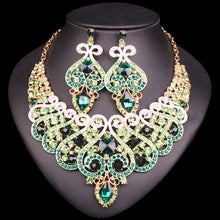 welry Sets Wedding Necklace Earring set For Brides bridesmaid Party Accessories Crystal Decoration women