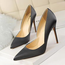 imple women pumps Silk Shallow mouth Pointed Sexy