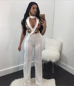Embroidery Rompers Womens Jumpsuit Hollow Out