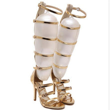 Sexy Buckle High Heels Clubwear Party Stiletto Shoes Gladiator Sandals
