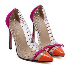 Transparencies High Heels Brand Shoes Pointed Toe Women Pumps